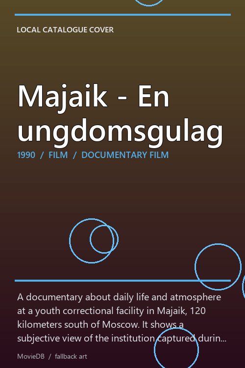 Majaik - En ungdomsgulag poster