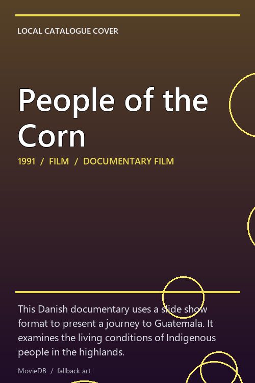People of the Corn poster