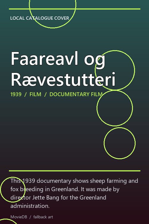 Faareavl og Rævestutteri poster