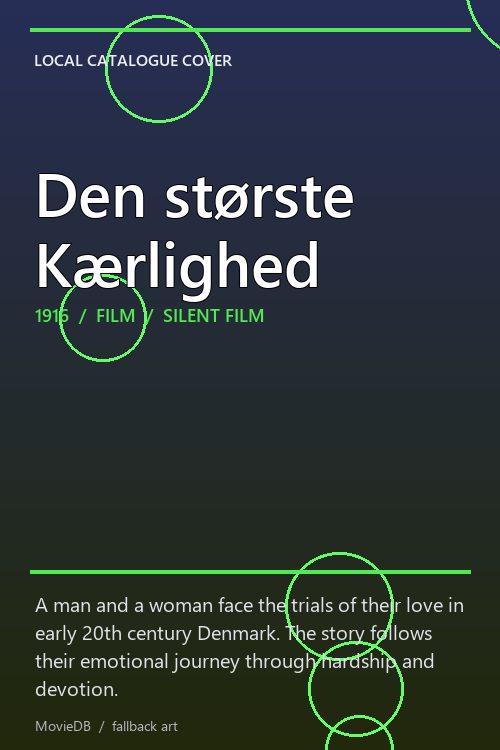 Den største Kærlighed poster