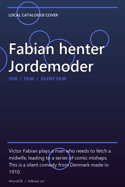Fabian henter Jordemoder poster