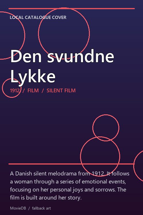 Den svundne Lykke poster