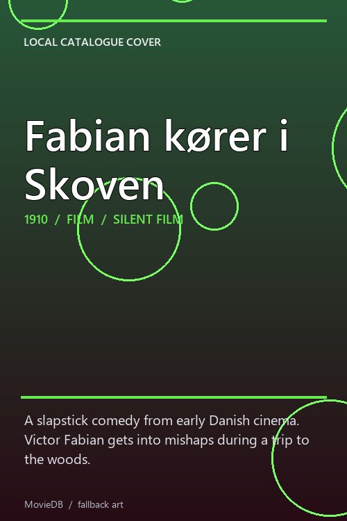 Fabian kører i Skoven poster