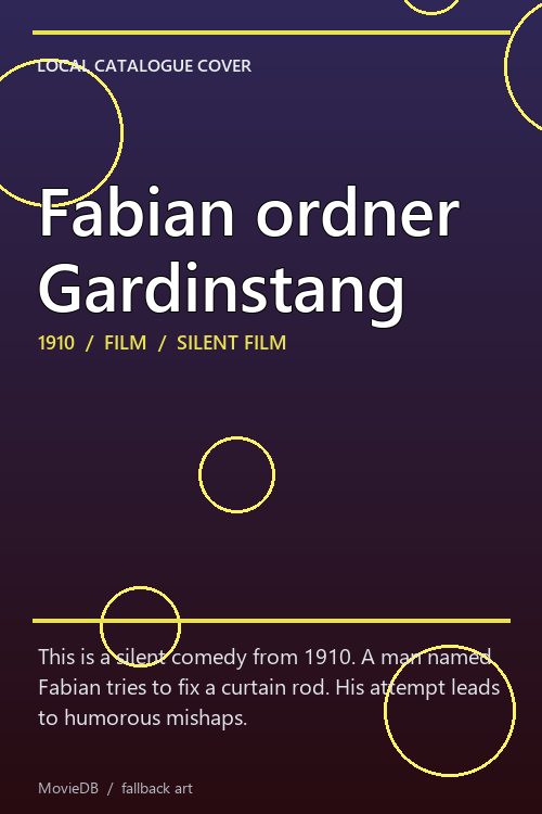 Fabian ordner Gardinstang poster