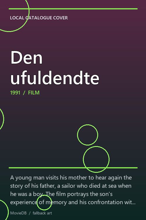Den ufuldendte poster
