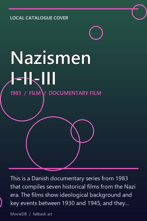 Nazismen I-II-III poster