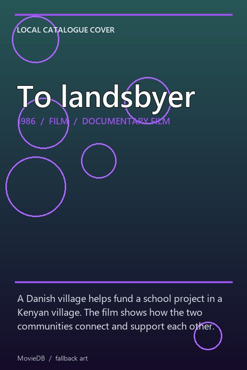 To landsbyer poster