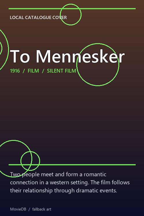 To Mennesker poster