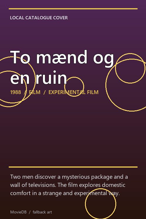 To mænd og en ruin poster