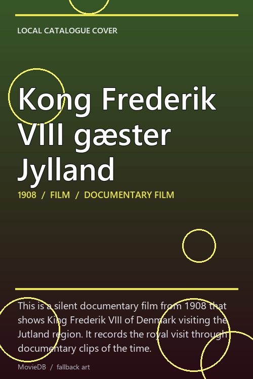 Kong Frederik VIII gæster Jylland poster