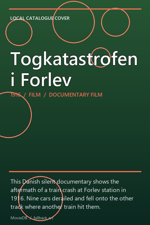 Togkatastrofen i Forlev poster