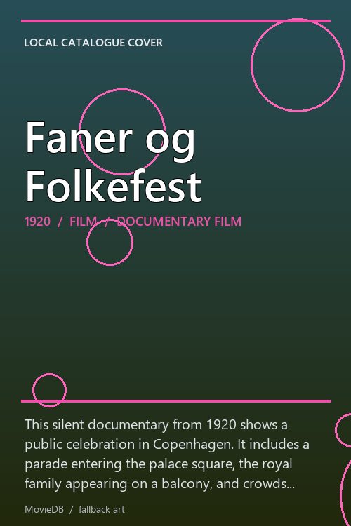 Faner og Folkefest poster