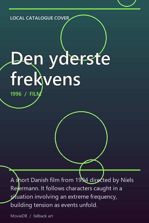 Den yderste frekvens poster
