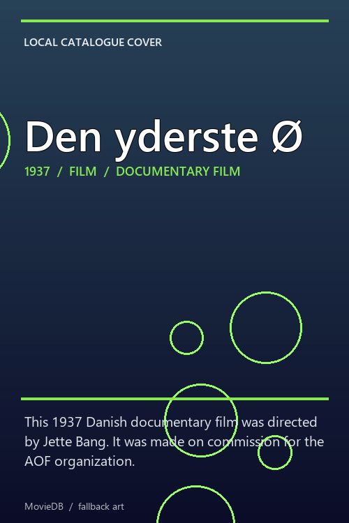 Den yderste Ø poster