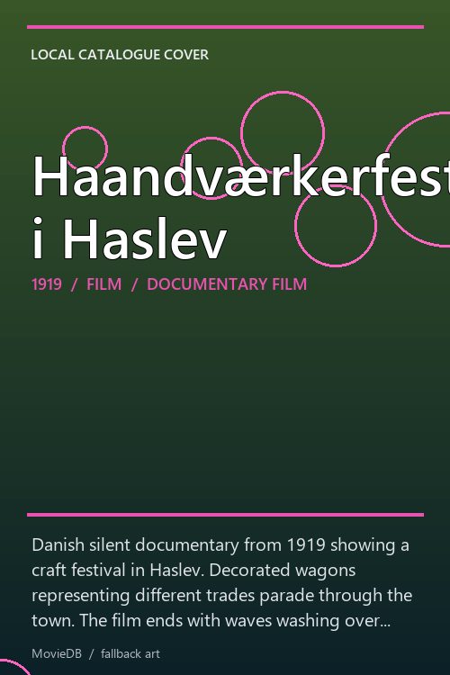 Haandværkerfest i Haslev poster
