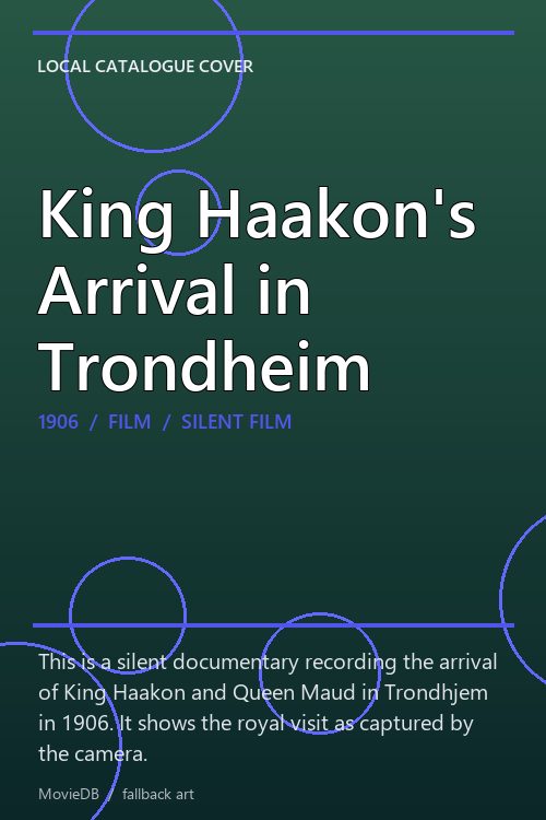 King Haakon's Arrival in Trondheim poster
