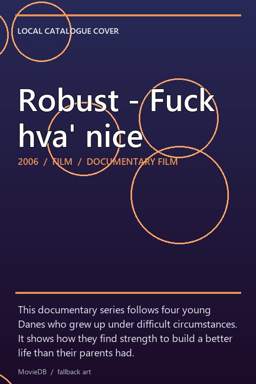 Robust - Fuck hva' nice poster