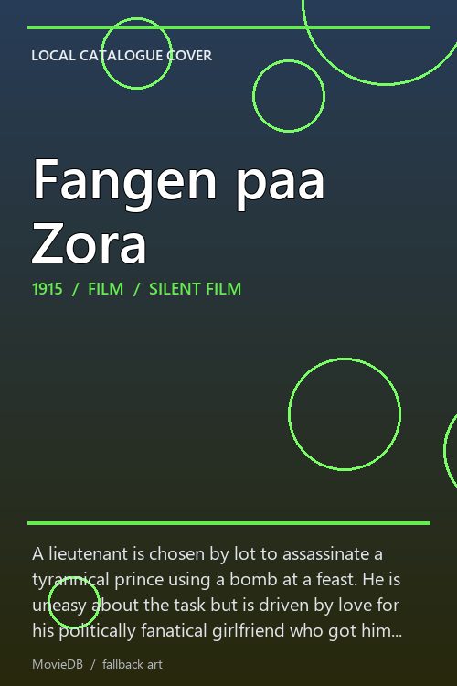 Fangen paa Zora poster