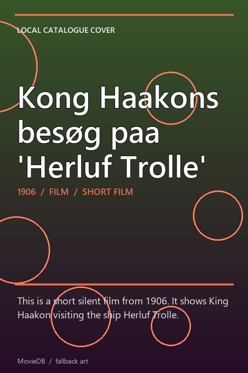 Kong Haakons besøg paa 'Herluf Trolle' poster