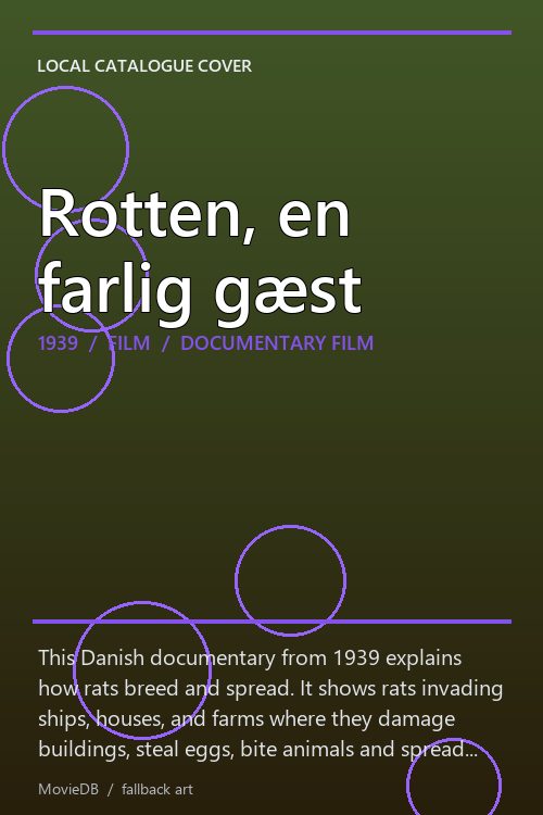 Rotten, en farlig gæst poster