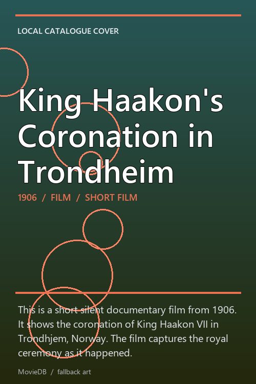 King Haakon's Coronation in Trondheim poster
