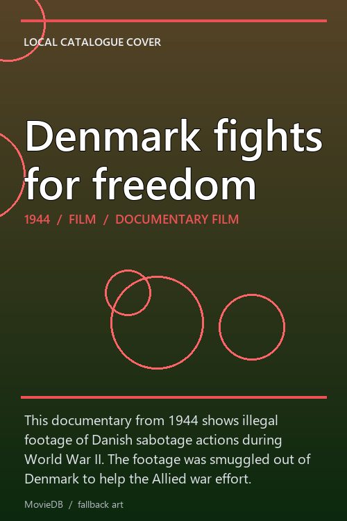 Denmark fights for freedom poster