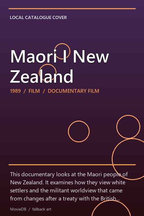 Maori I New Zealand poster