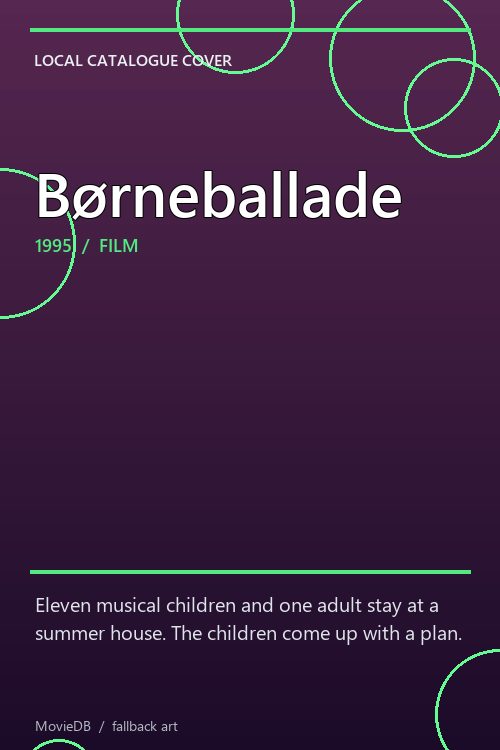 Børneballade poster