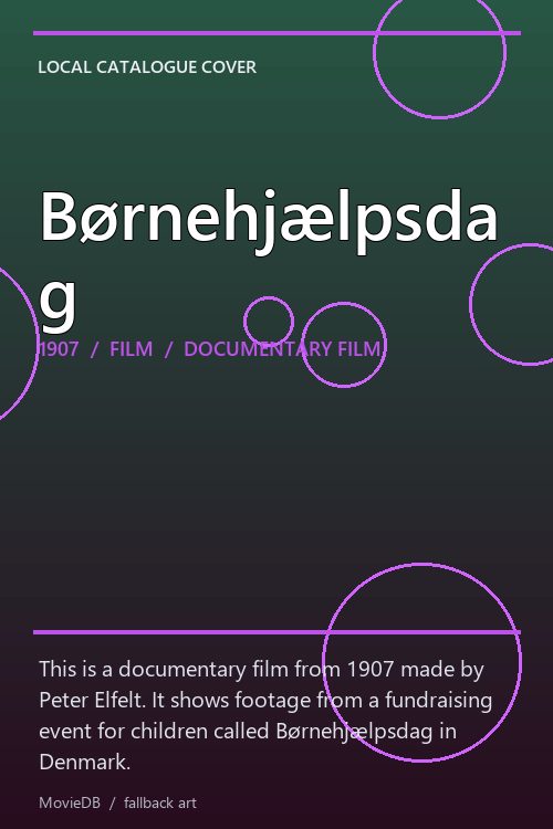 Børnehjælpsdag poster