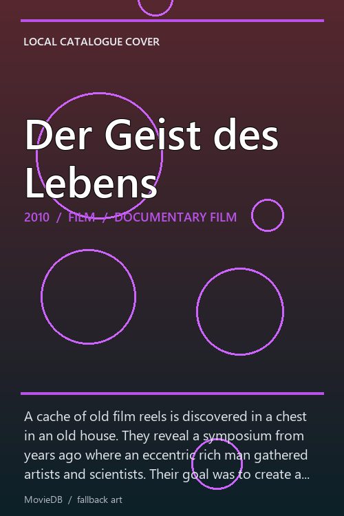 Der Geist des Lebens poster