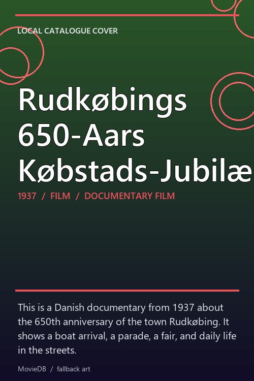 Rudkøbings 650-Aars Købstads-Jubilæum poster