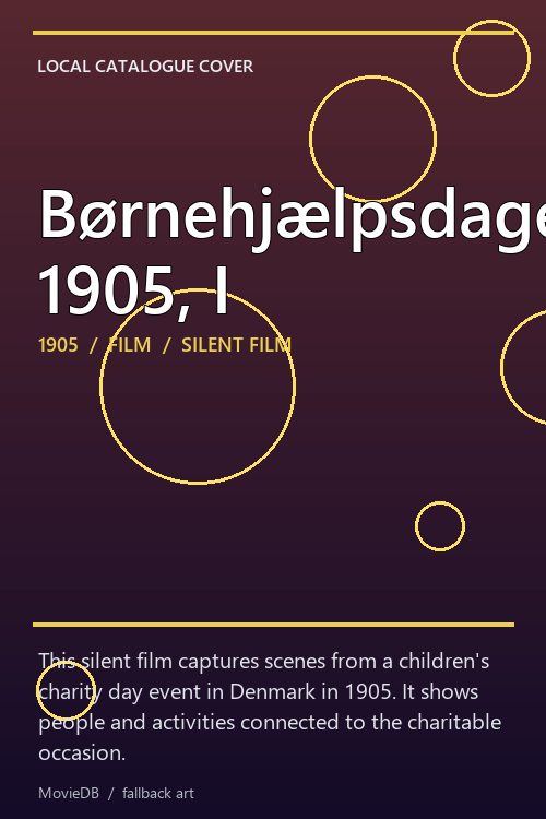 Børnehjælpsdagen 1905, I poster