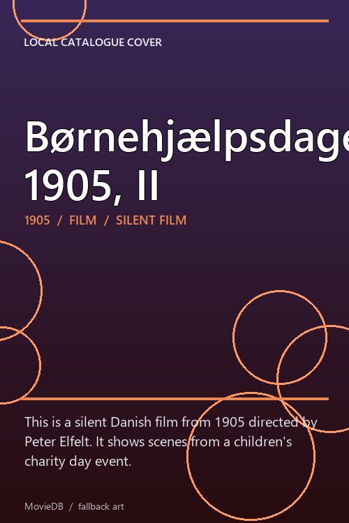 Børnehjælpsdagen 1905, II poster