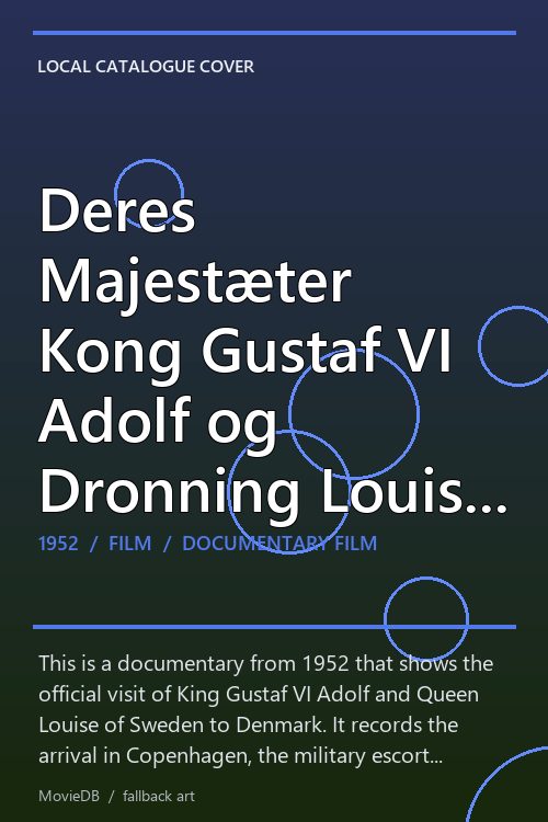 Deres Majestæter Kong Gustaf VI Adolf og Dronning Louise af Sverige poster