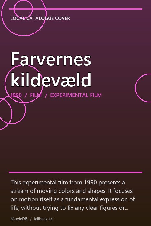 Farvernes kildevæld poster