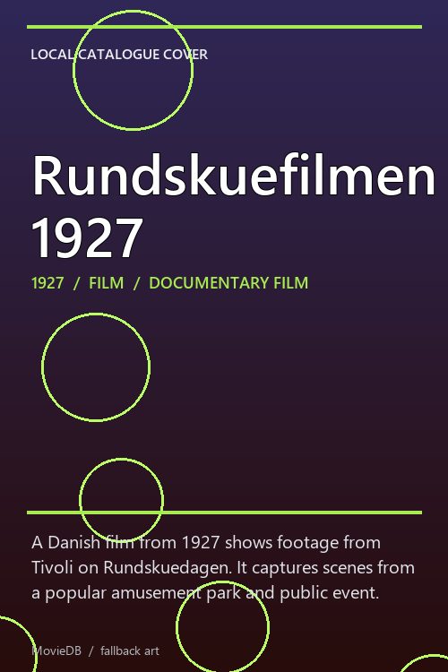 Rundskuefilmen 1927 poster
