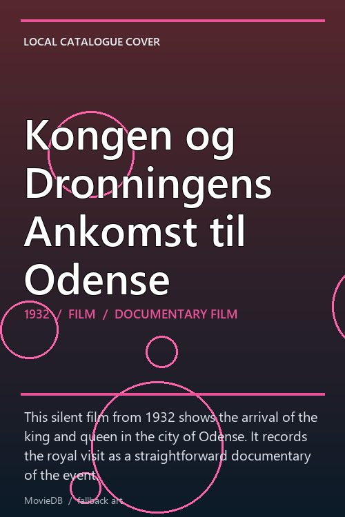Kongen og Dronningens Ankomst til Odense poster