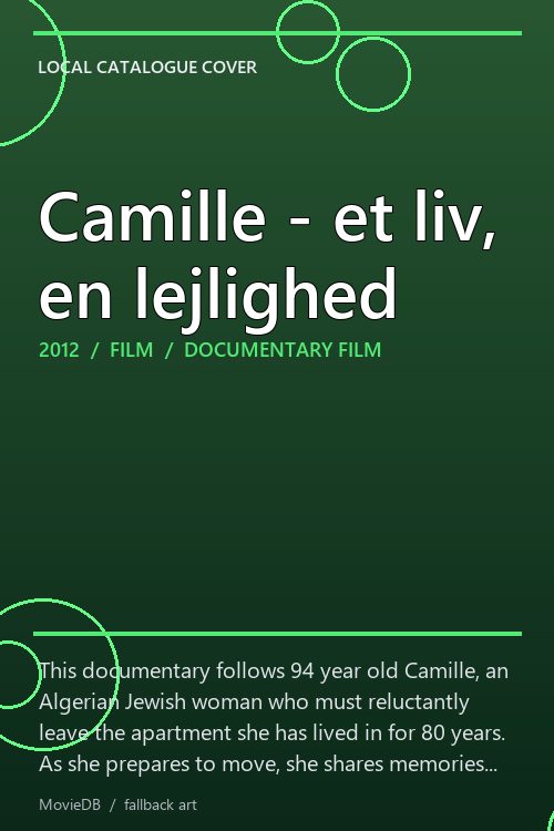 Camille - et liv, en lejlighed poster