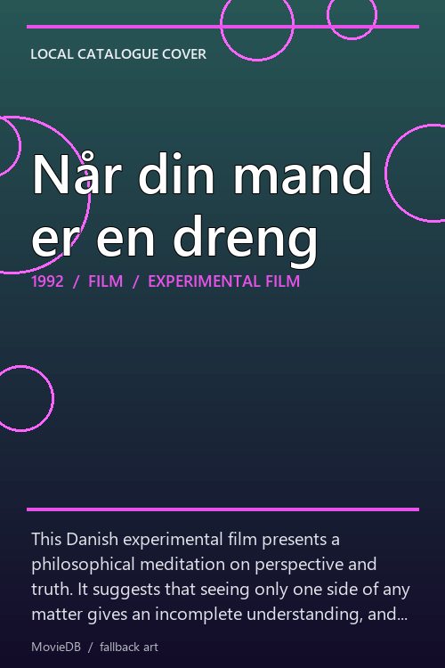 Når din mand er en dreng poster