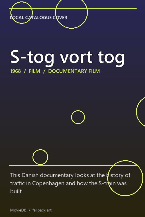S-tog vort tog poster
