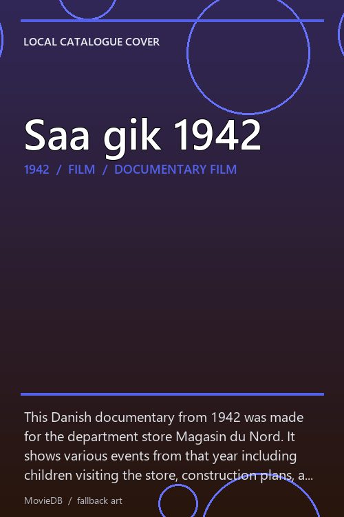 Saa gik 1942 poster