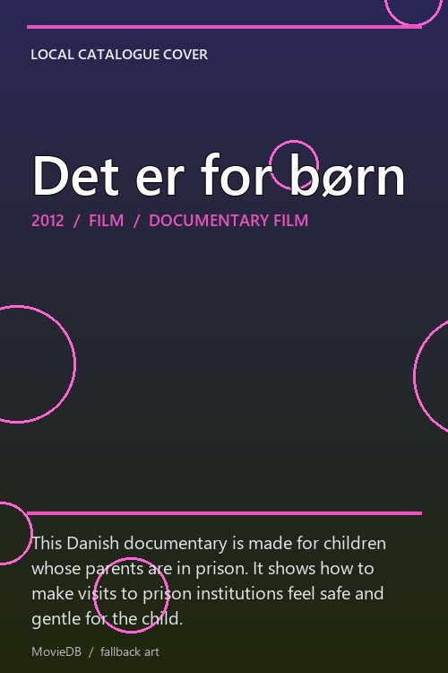 Det er for børn poster