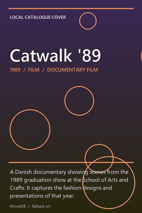 Catwalk '89 poster