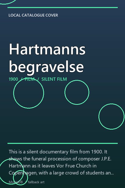 Hartmanns begravelse poster