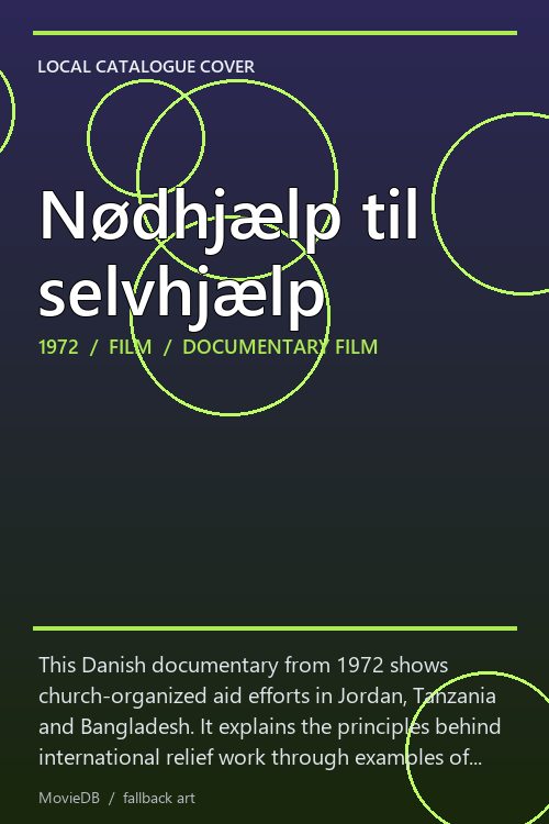Nødhjælp til selvhjælp poster