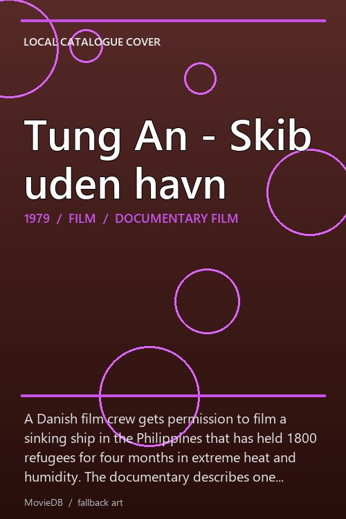Tung An - Skib uden havn poster