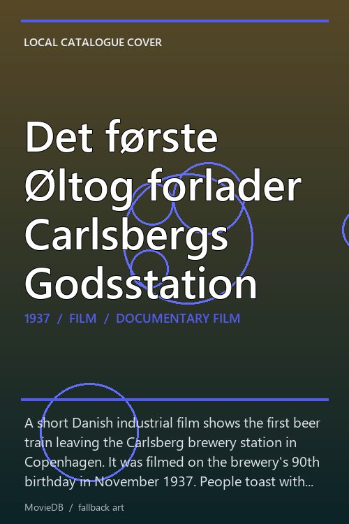 Det første Øltog forlader Carlsbergs Godsstation poster