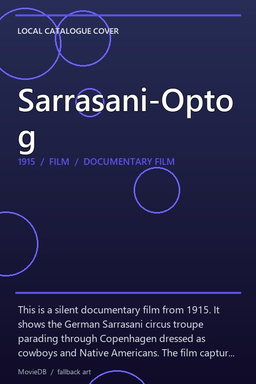 Sarrasani-Optog poster