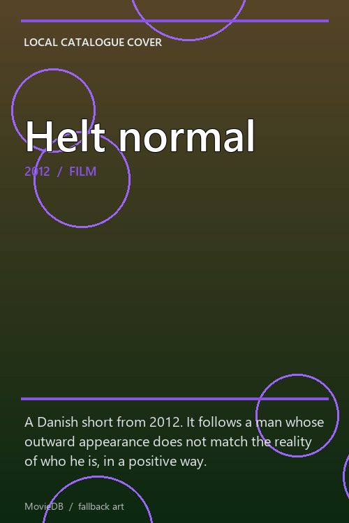 Helt normal poster