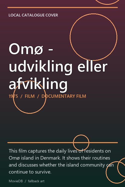 Omø - udvikling eller afvikling poster